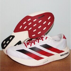 Adidas Adizero Evo SL NC State Running Shoes Mens 8 Womens 9 White Red